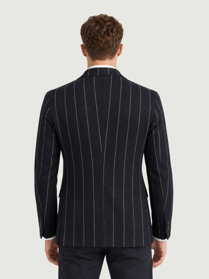 Blazer gessato navy G004WO0138M 7000 ANDREA MORANDO 