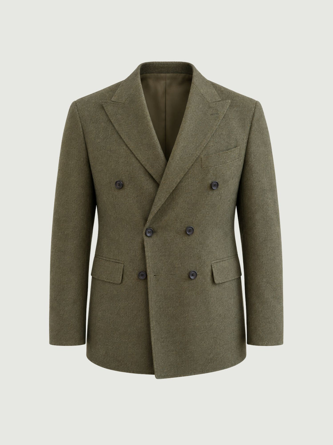 Blazer doppiopetto verde militare G010PL0295M 4000 ANDREA MORANDO 