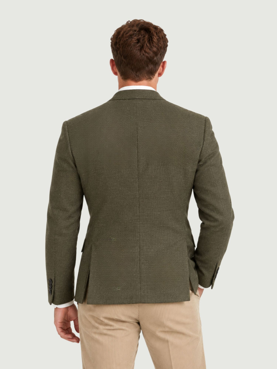 Blazer doppiopetto verde militare G010PL0295M 4000 ANDREA MORANDO 