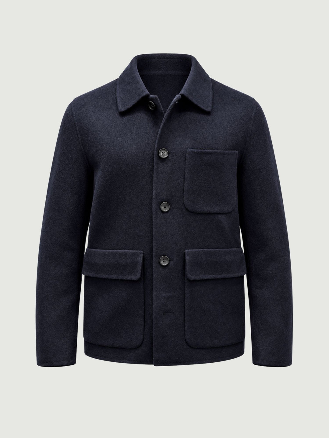 Giacca camicia in lana navy J005WO0149M 7000 ANDREA MORANDO 