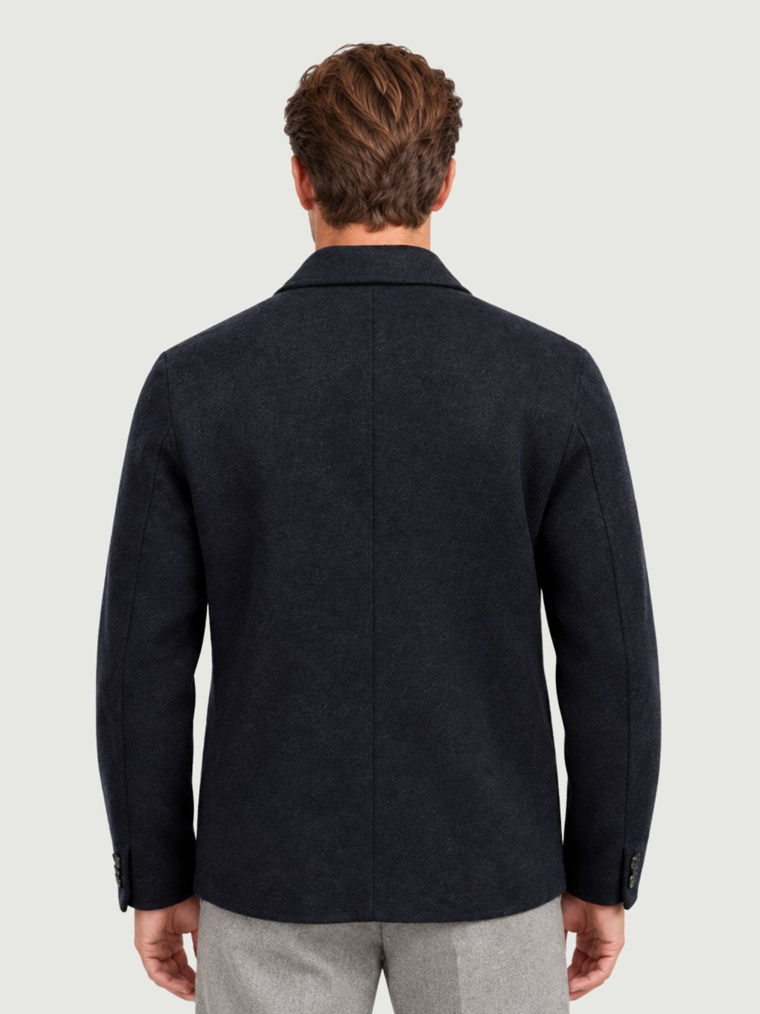 Giacca camicia in lana navy J005WO0149M 7000 ANDREA MORANDO 