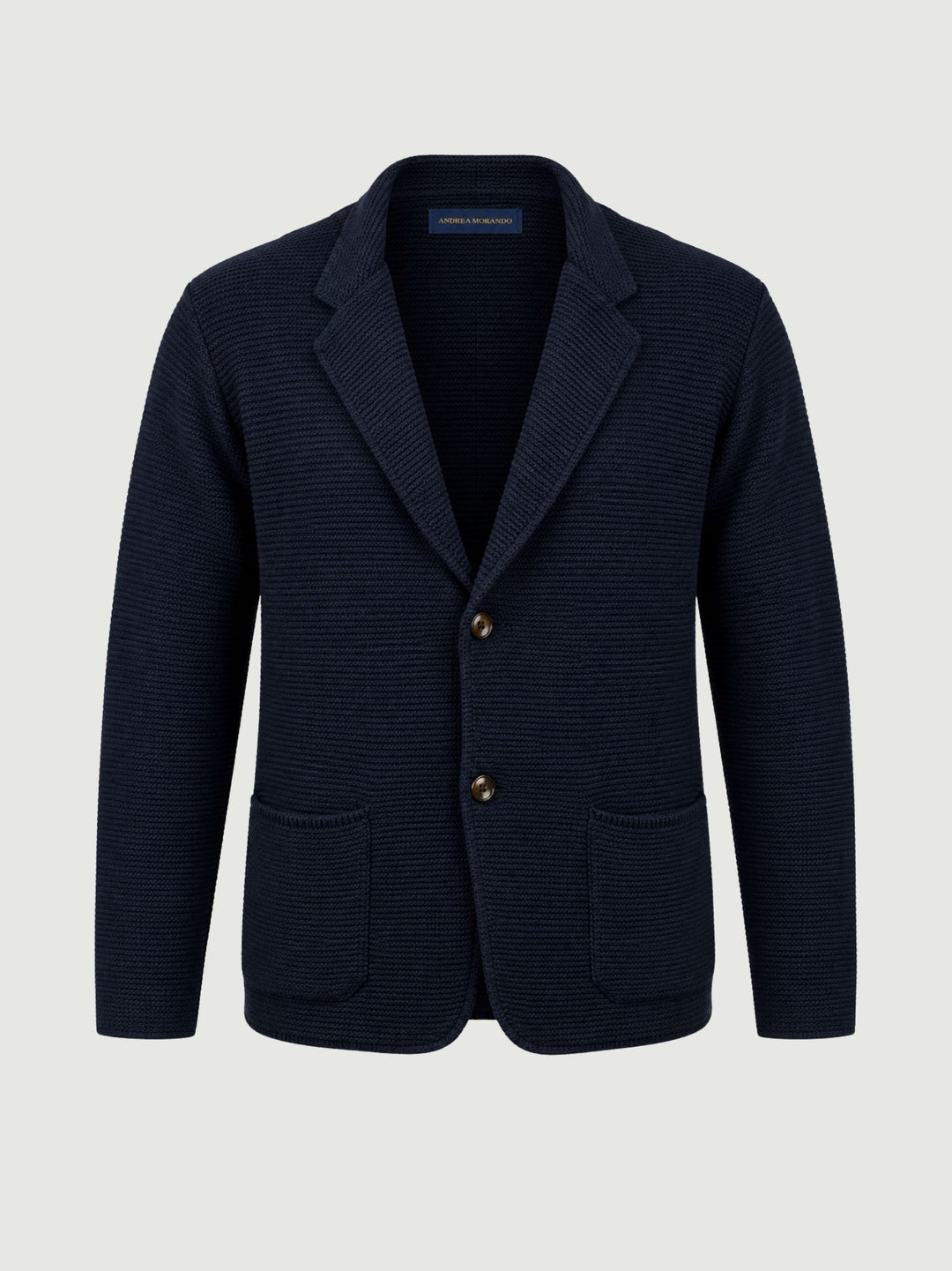 Cardigan stile blazer blu navy M019MR 7000 ANDREA MORANDO 