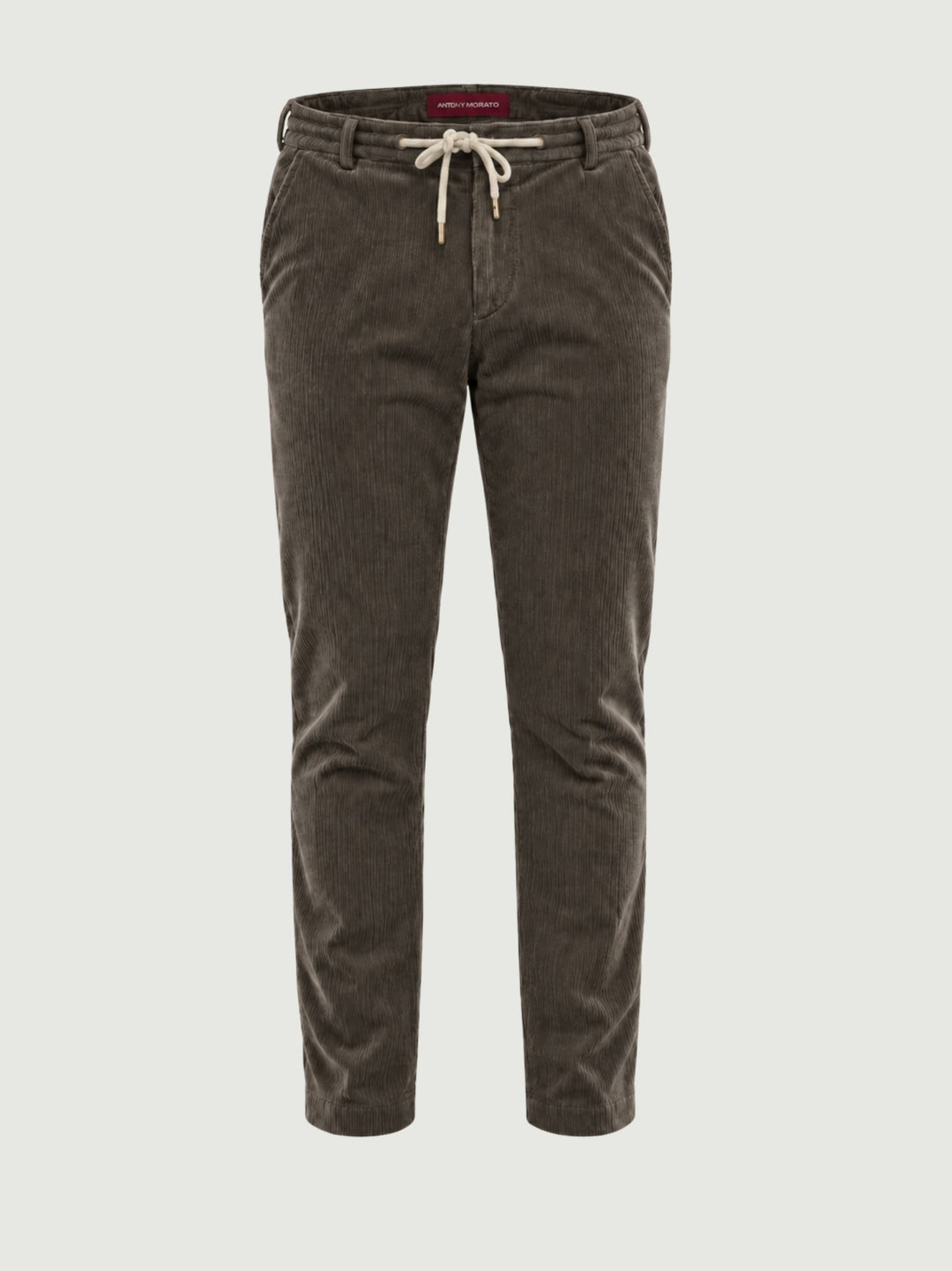 Pantalone in velluto a coste con coulisse moro P002CO0263M 2000 ANDREA MORANDO 