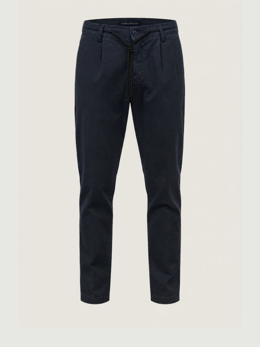 Pantalone con coulisse in cotone blu navy P002CO0461M 7000 ANDREA MORANDO 