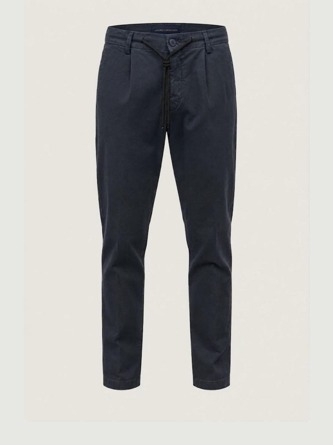 Pantalone con coulisse in cotone blu P002CO0461M 7019 ANDREA MORANDO 