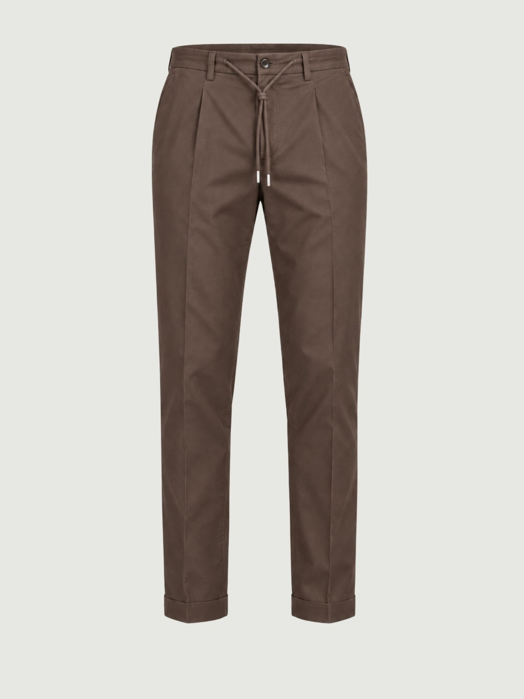 Pantalone chino con coulisse moro P002LY0013M 2000 ANDREA MORANDO 