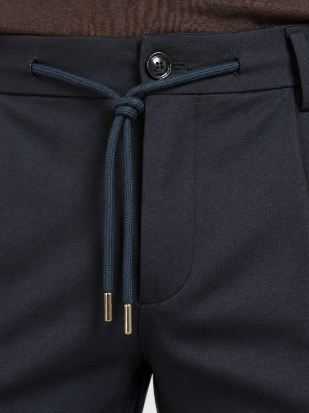 Pantalone chino con coulisse navy P002LY0013M 7000 ANDREA MORANDO 