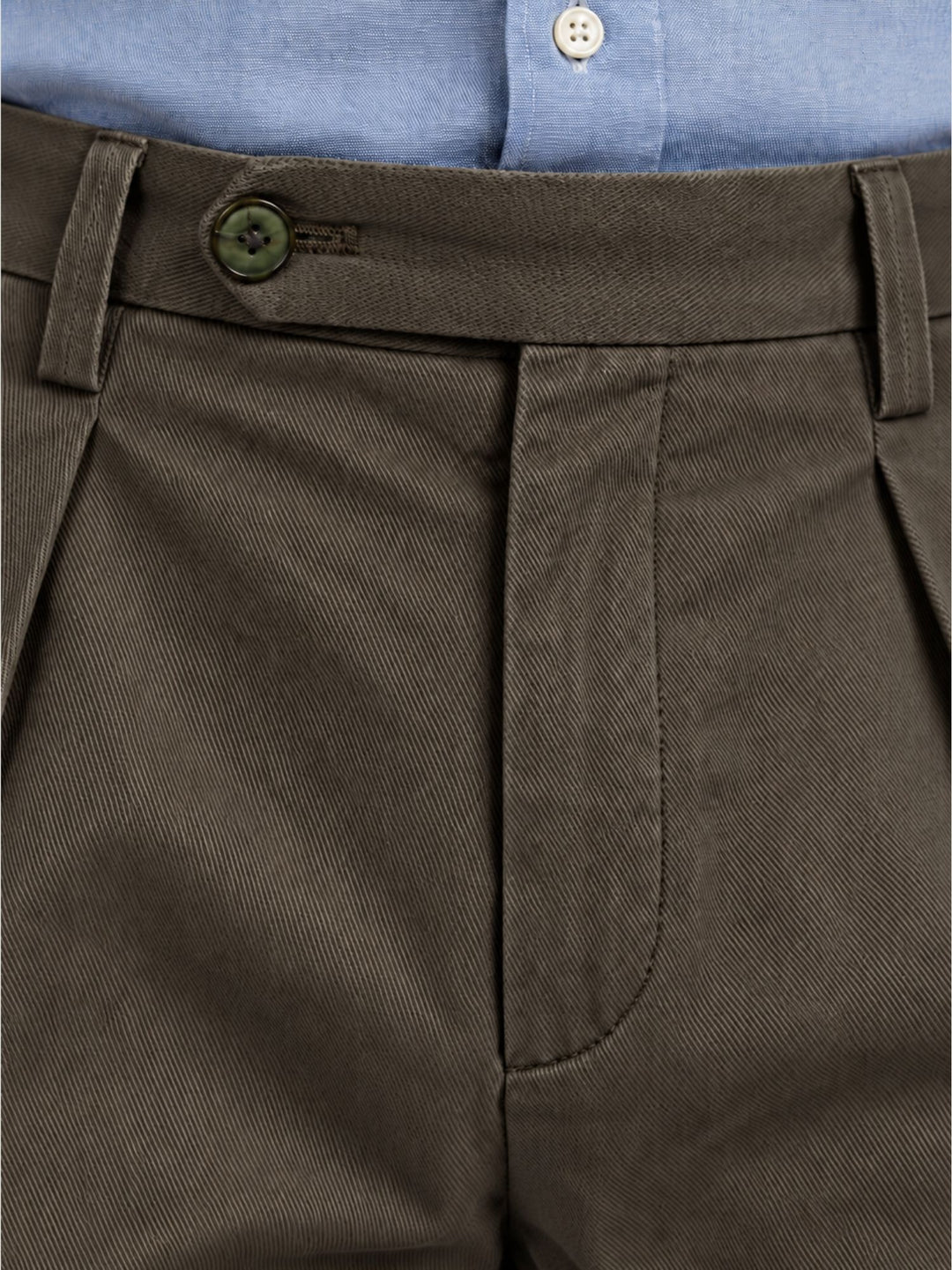 Pantalone chino con pinces moro P003CO0457M 2000 ANDREA MORANDO 