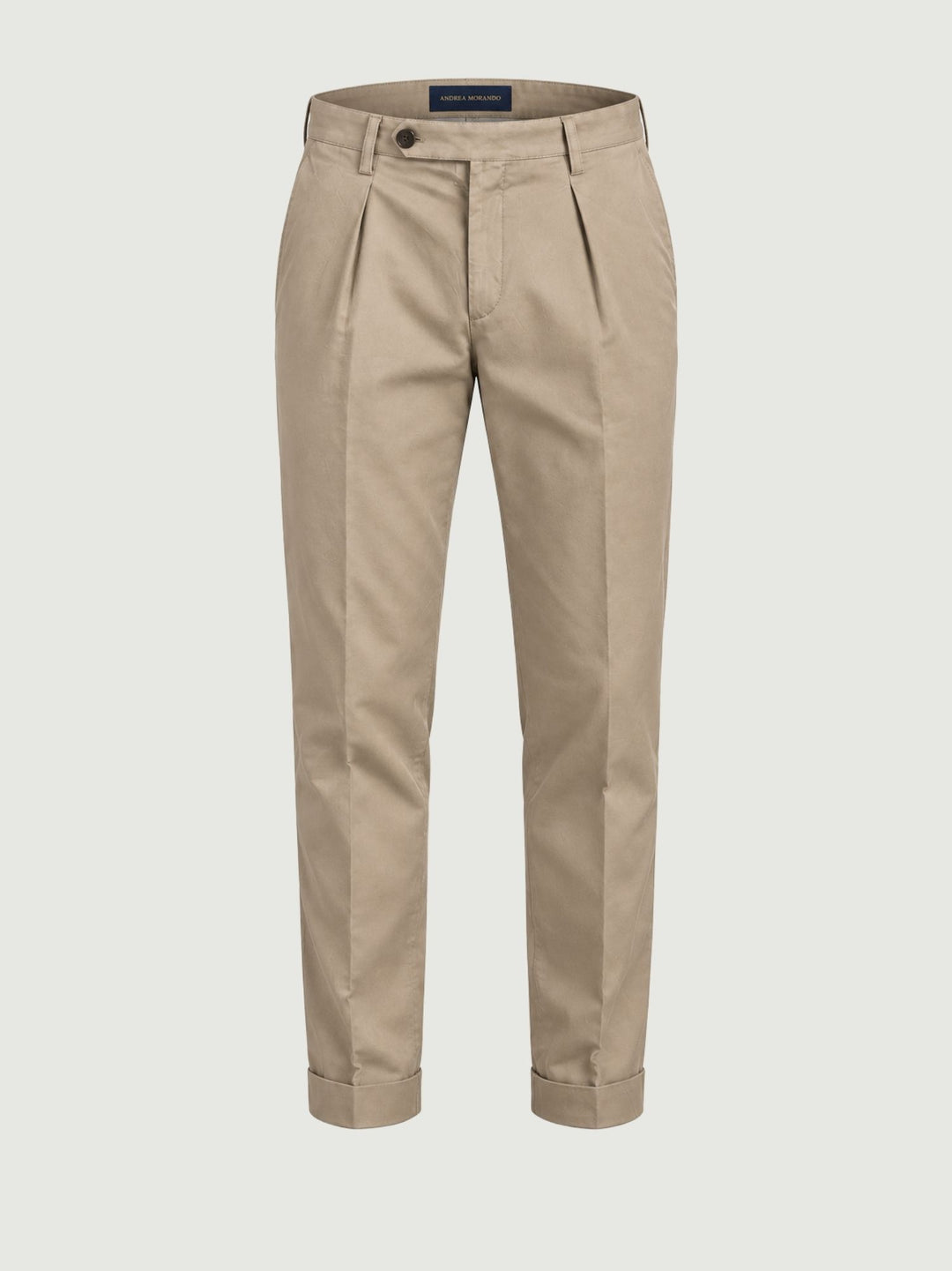 Pantalone chino con pinces sabbia P003CO0457M 2001 ANDREA MORANDO 