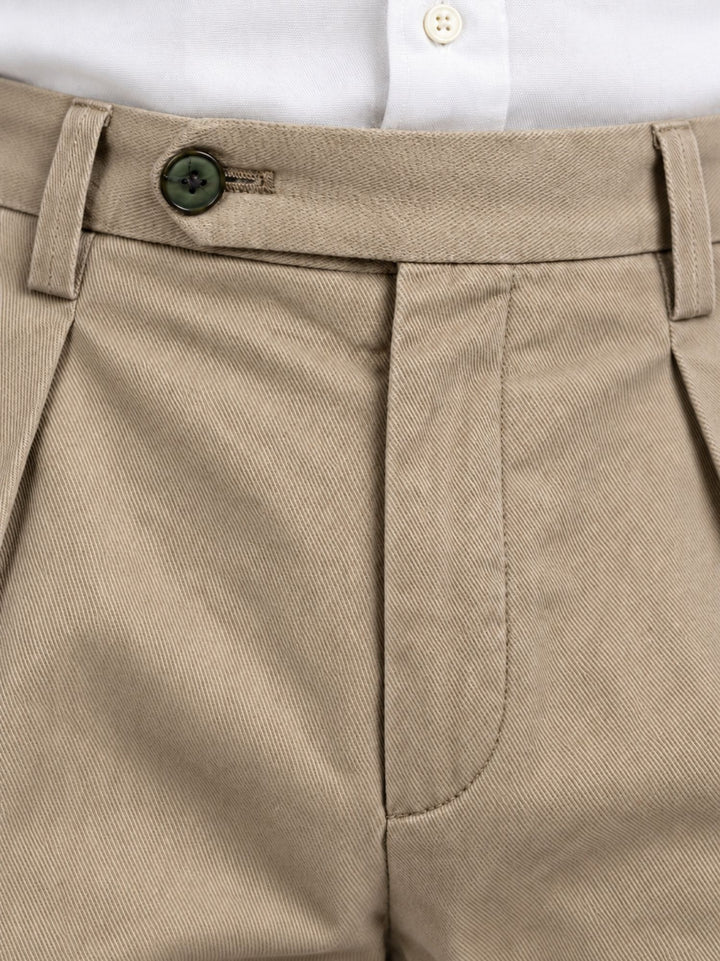 Pantalone chino con pinces sabbia P003CO0457M 2001 ANDREA MORANDO 