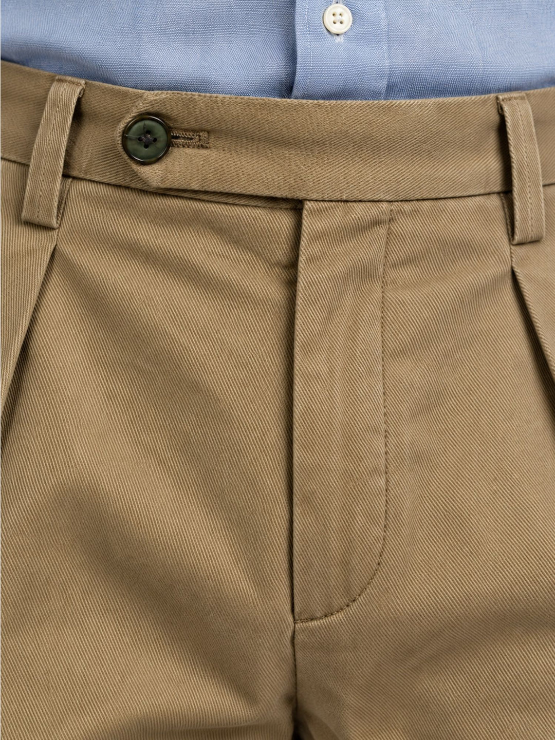 Pantalone chino con pinces fango P003CO0457M 2011 ANDREA MORANDO 