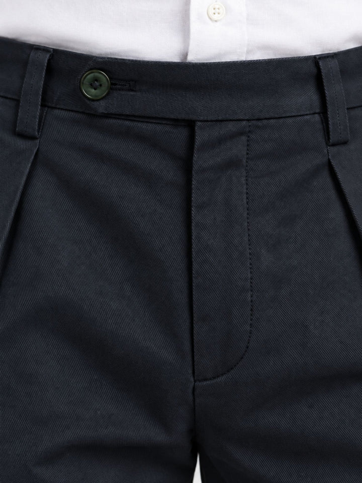Pantalone chino con pinces navy P003CO0457M 7000 ANDREA MORANDO 