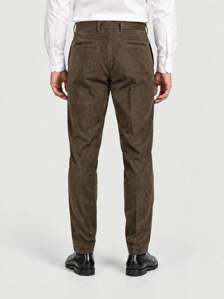 Pantalone chino in velluto a coste moro P003CO0473M 2000 ANDREA MORANDO 