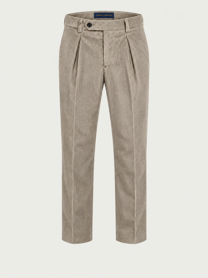 Pantalone chino in velluto a coste sabbia P003CO0473M 2010 ANDREA MORANDO 