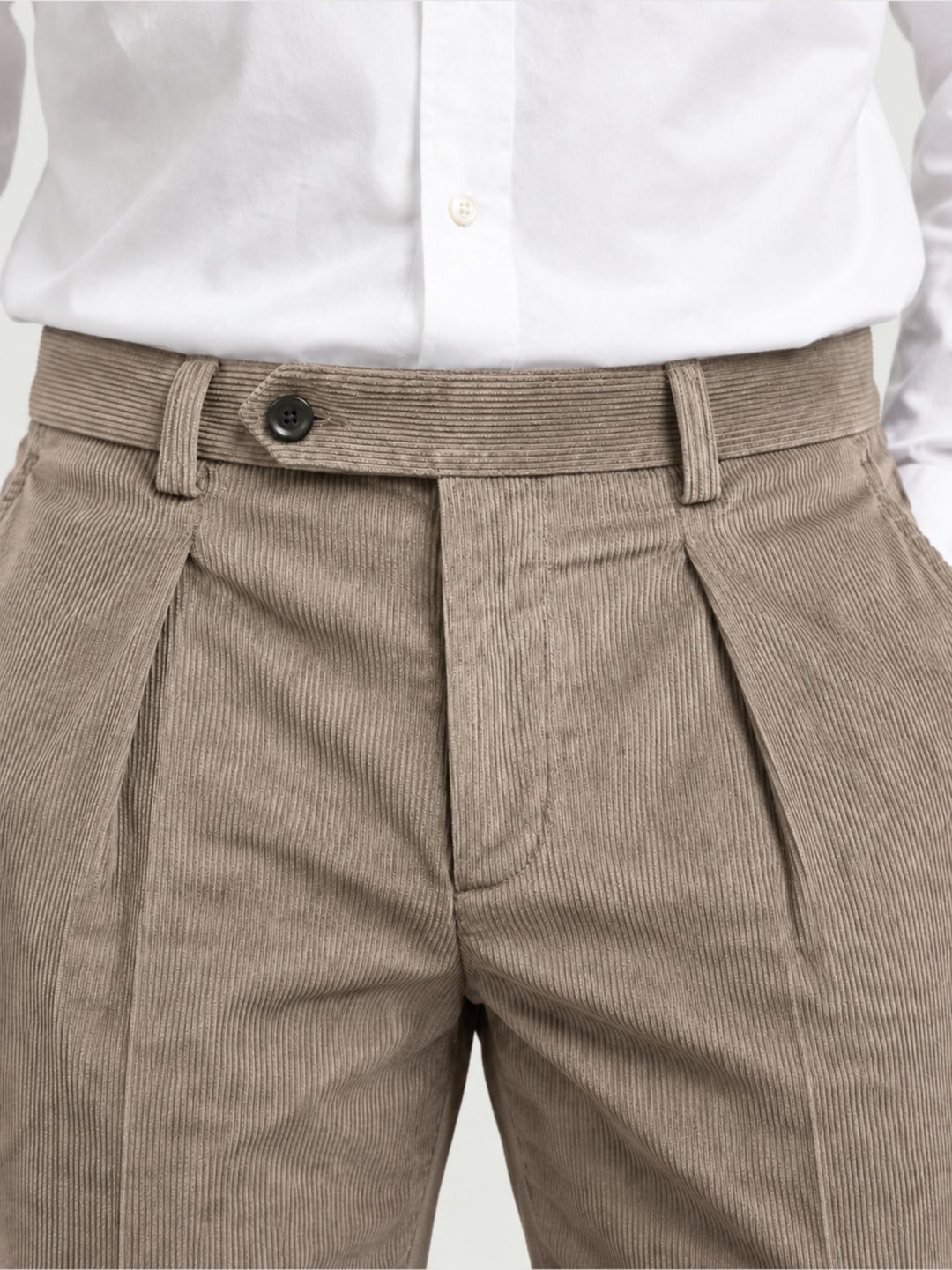 Pantalone chino in velluto a coste sabbia P003CO0473M 2010 ANDREA MORANDO 