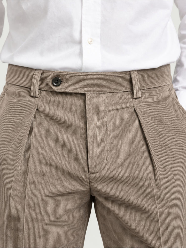 Pantalone chino in velluto a coste sabbia P003CO0473M 2010 ANDREA MORANDO 