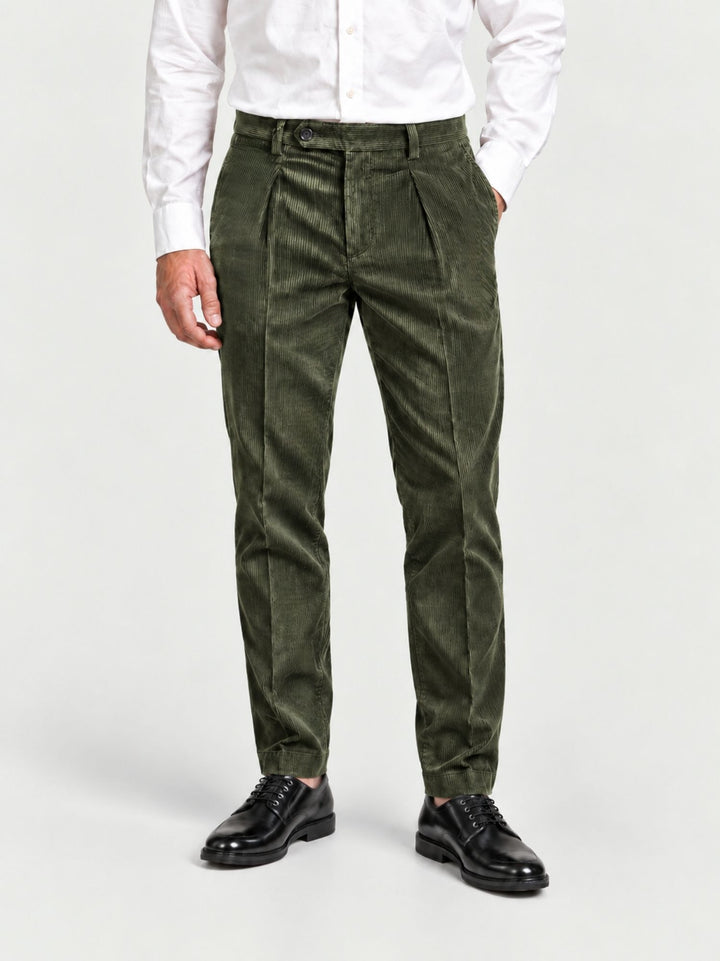 Pantalone chino in velluto a coste militare P003CO0473M 4000 ANDREA MORANDO 