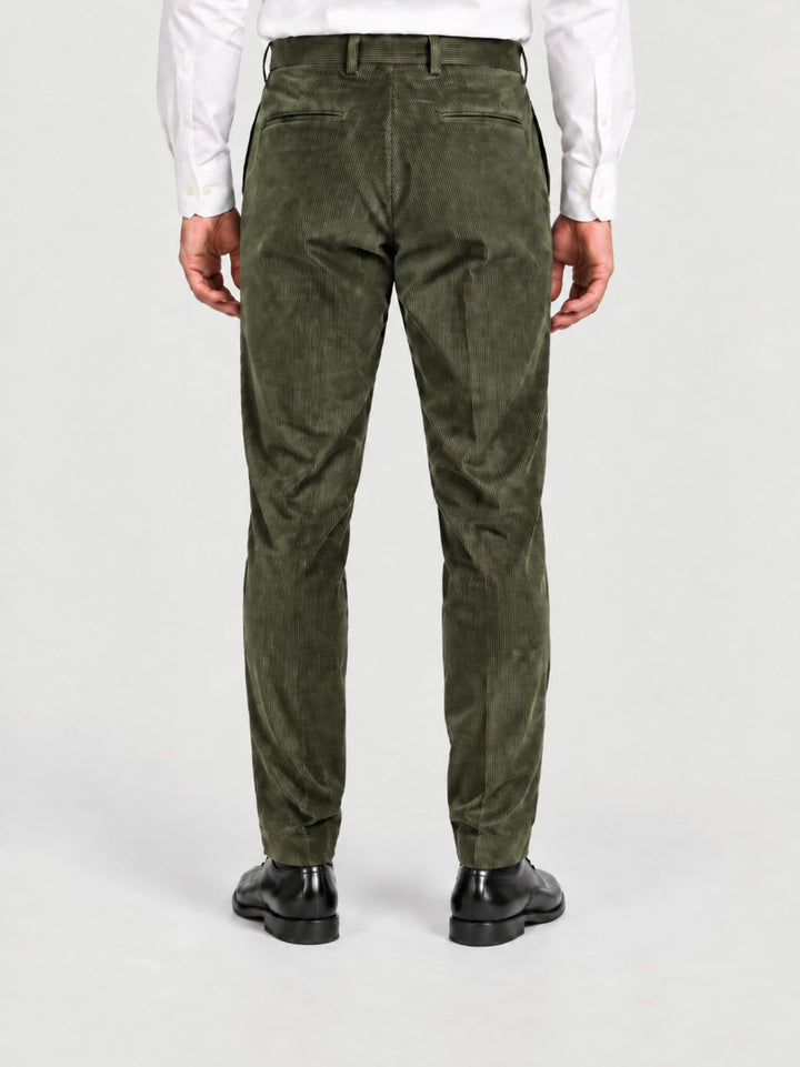 Pantalone chino in velluto a coste militare P003CO0473M 4000 ANDREA MORANDO 