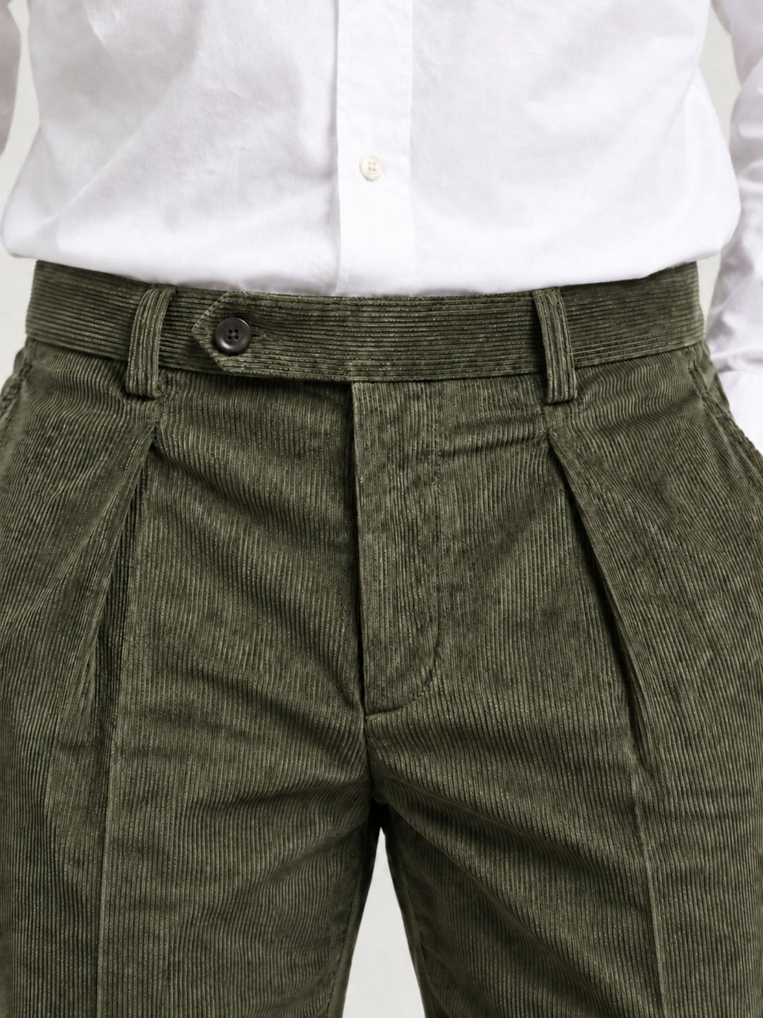 Pantalone chino in velluto a coste militare P003CO0473M 4000 ANDREA MORANDO 