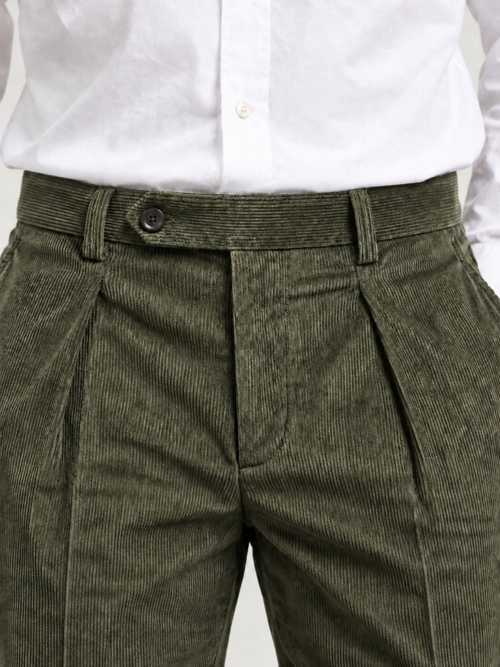 Pantalone chino in velluto a coste militare P003CO0473M 4000 ANDREA MORANDO 