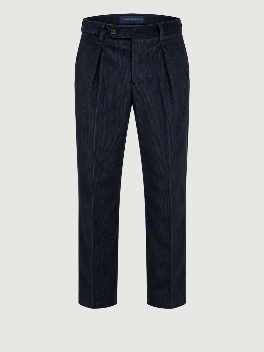 Pantalone chino in velluto a coste navy P003CO0473M 7000 ANDREA MORANDO 