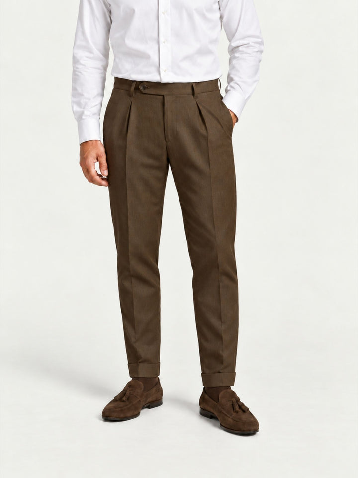 Pantalone in fresco lana testa di moro P003PL0305M 2009 ANDREA MORANDO 