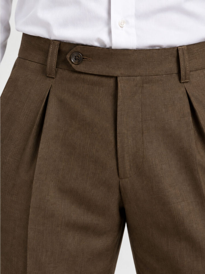 Pantalone in fresco lana testa di moro P003PL0305M 2009 ANDREA MORANDO 