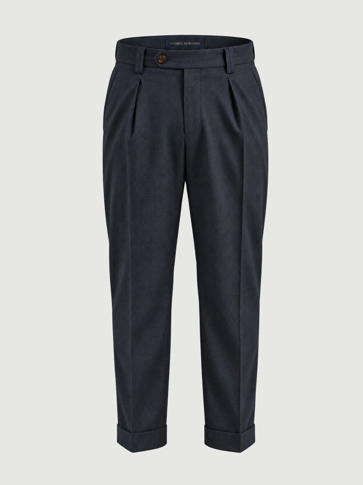 Pantalone in fresco lana navy P003PL0305M 7000 ANDREA MORANDO 
