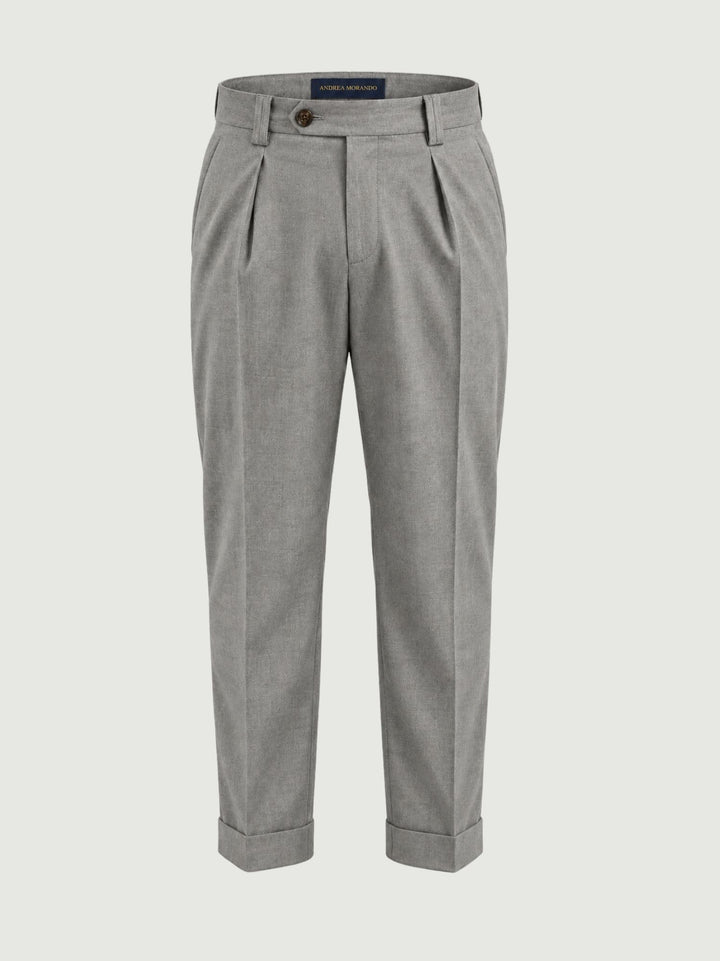 Pantalone in fresco lana grigio P003PL0305M 9002 ANDREA MORANDO 