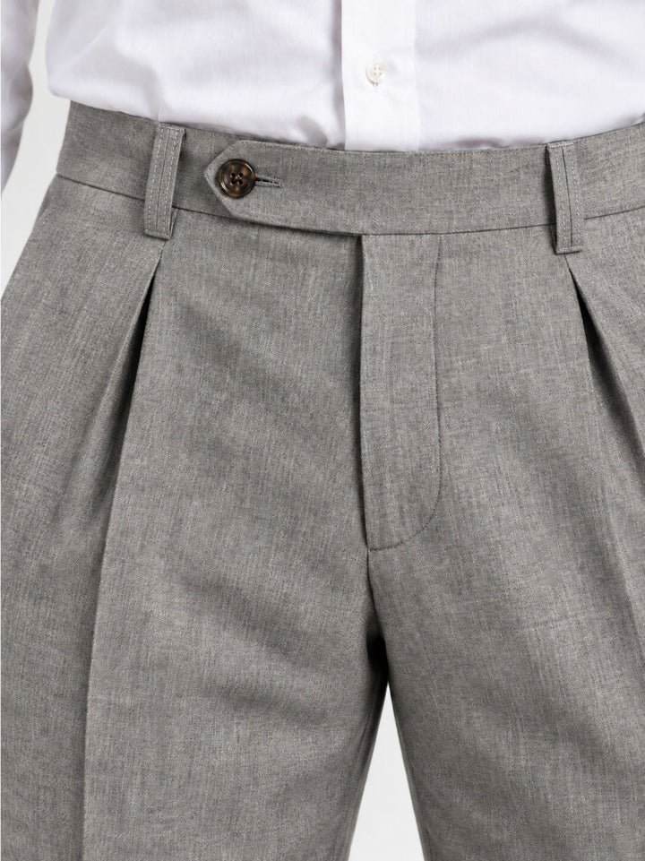 Pantalone in fresco lana grigio P003PL0305M 9002 ANDREA MORANDO 