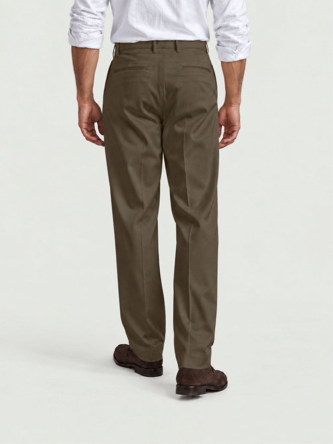 Pantalone doppia pince cotone moro P006CO0547M 2000 ANDREA MORANDO 