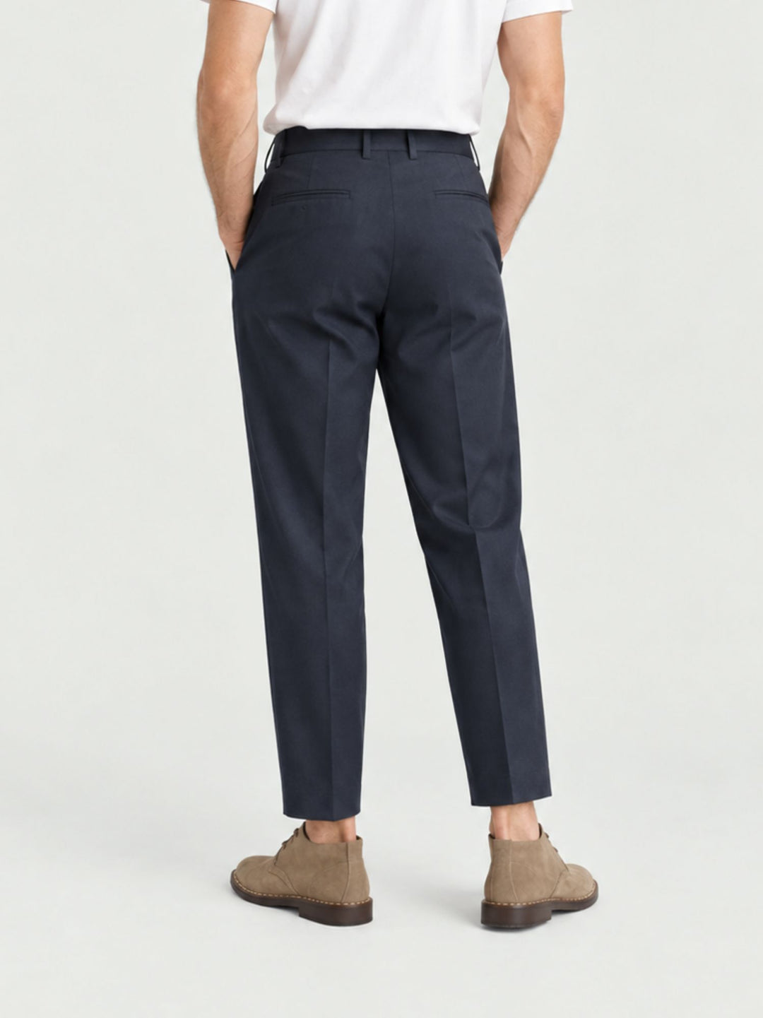 Pantalone chino con pinces navy P006PL0229M 7000 ANDREA MORANDO 
