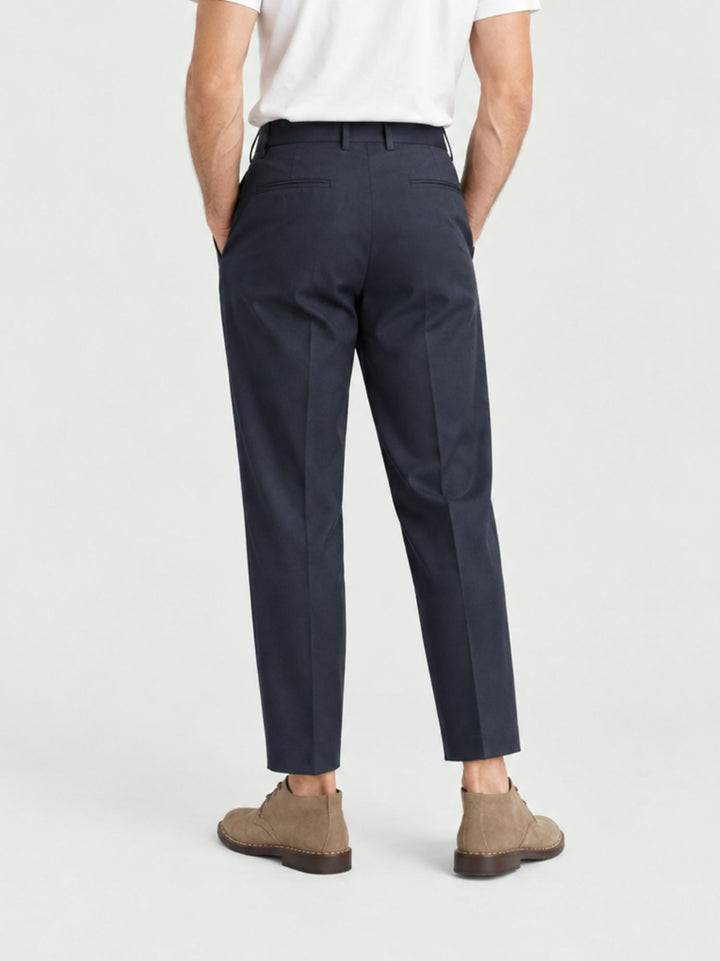 Pantalone chino con pinces navy P006PL0229M 7000 ANDREA MORANDO 