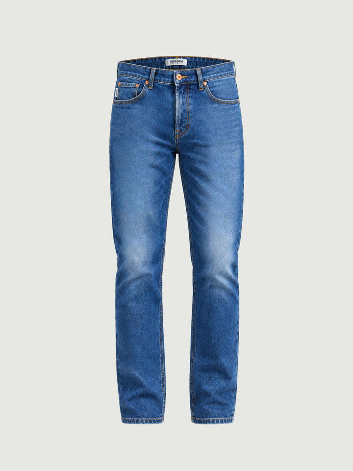 Jeans Barney in cotone lavaggio medio BARNEY045 B2 UNIFORM 