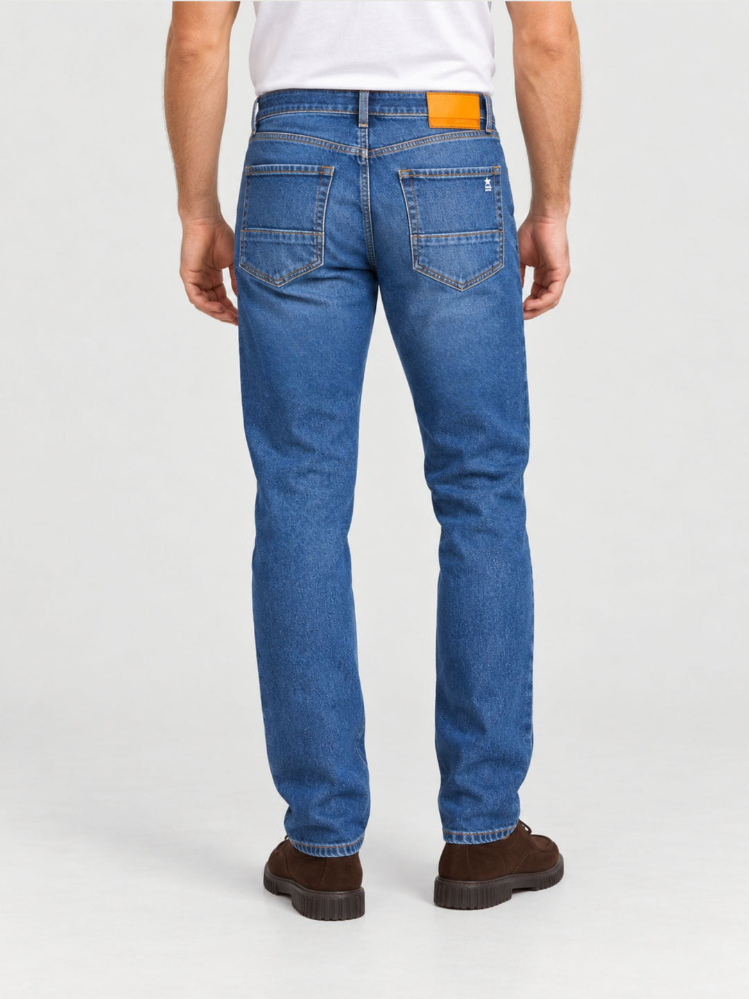 Jeans Barney in cotone lavaggio medio BARNEY045 B2 UNIFORM 