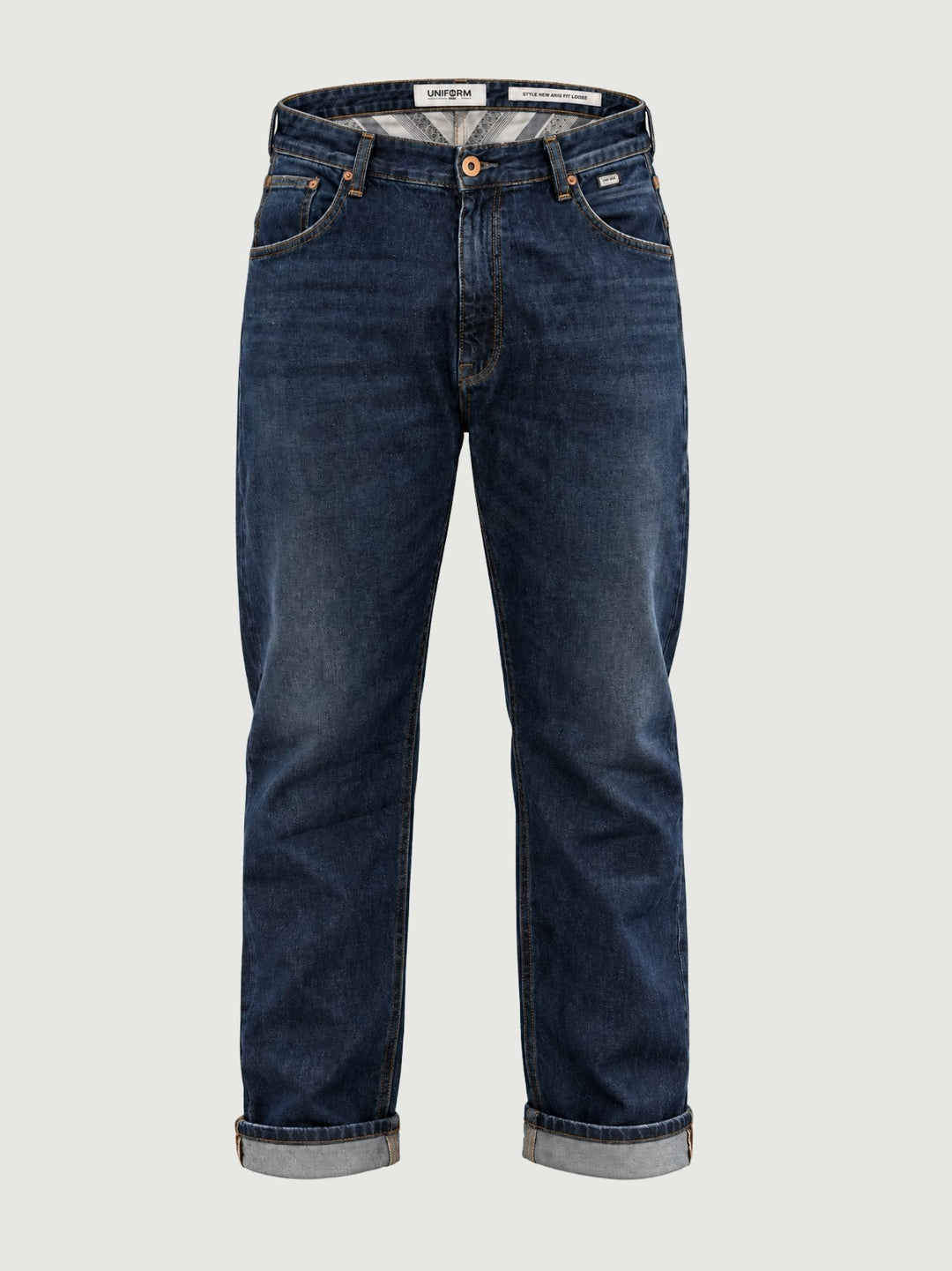 Jeans New Aris in cotone lavaggio scuro NEW ARIS105 B2 UNIFORM 