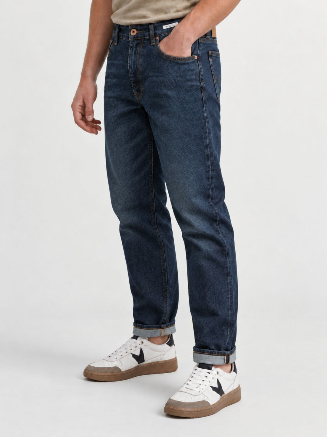 Jeans New Aris in cotone lavaggio scuro NEW ARIS105 B2 UNIFORM 