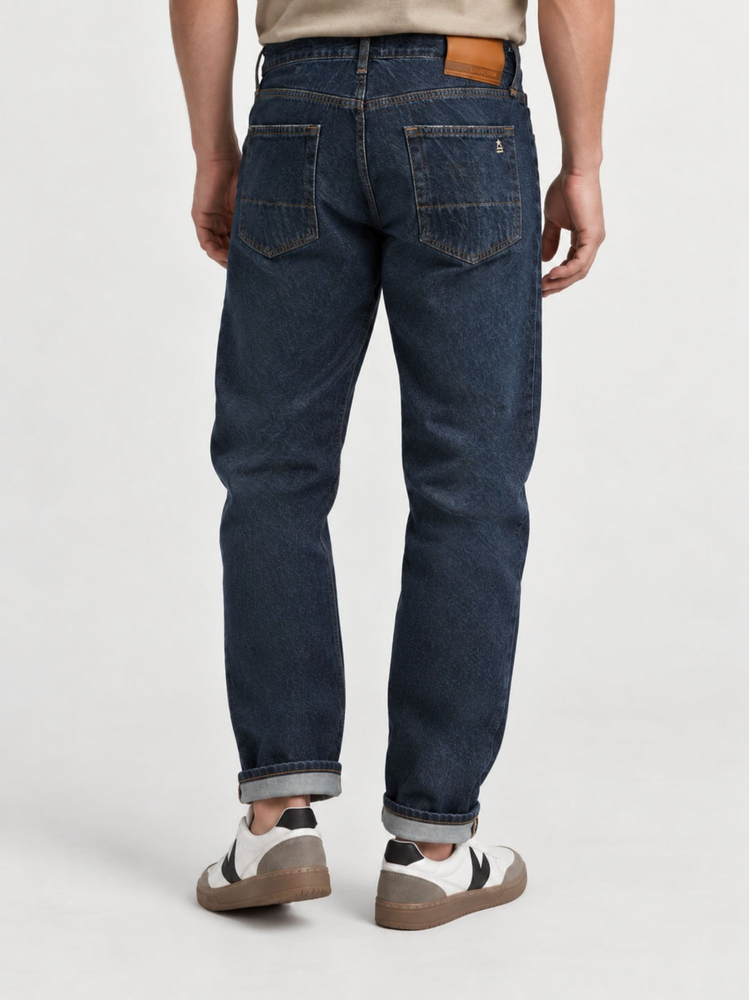 Jeans New Aris in cotone lavaggio scuro NEW ARIS105 B2 UNIFORM 