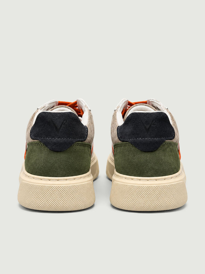 Sneaker in pelle martellata bianca con inserti colorati SNKBISUPER BL V2 