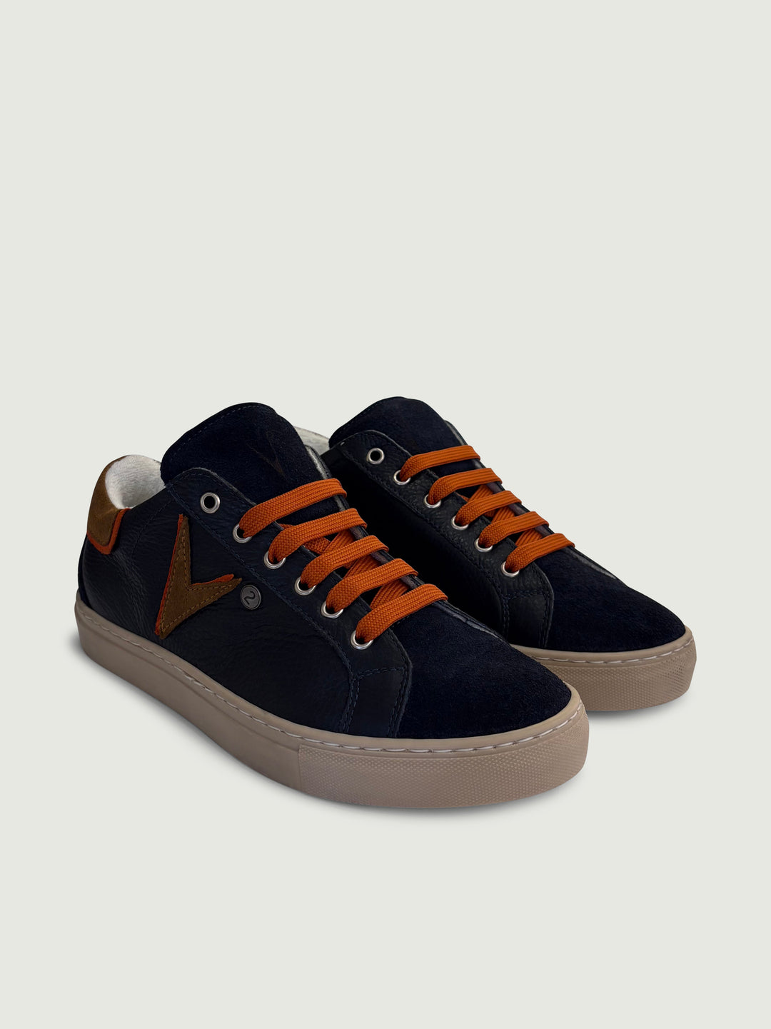 Sneaker Olympic blu dettagli cuoio SNKBLBOTVV CU V2 