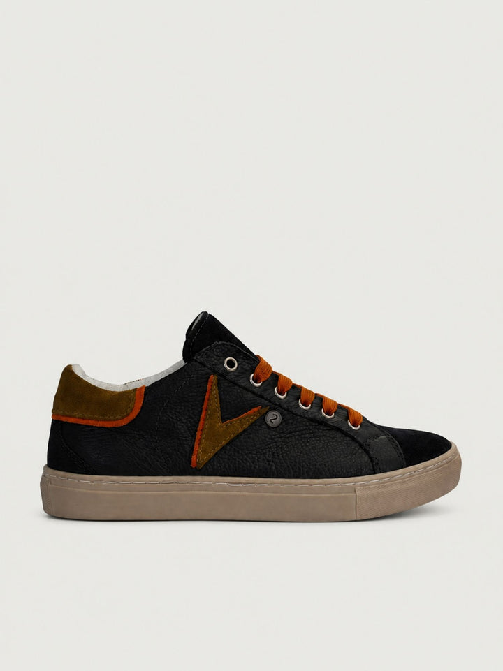 Sneaker Olympic blu dettagli cuoio SNKBLBOTVV CU V2 