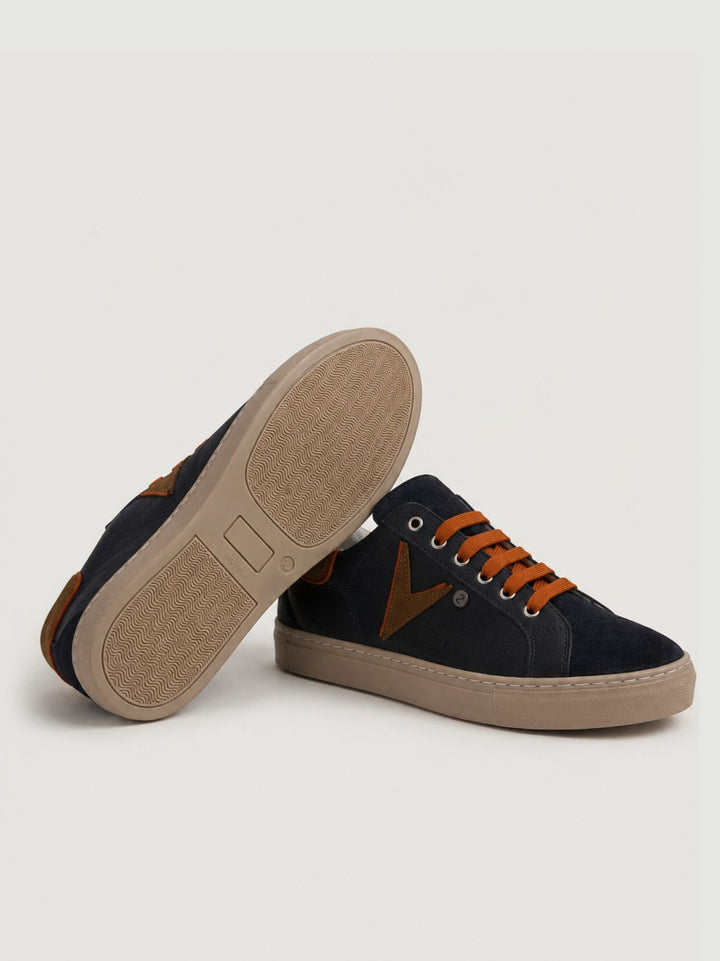 Sneaker Olympic blu dettagli cuoio SNKBLBOTVV CU V2 