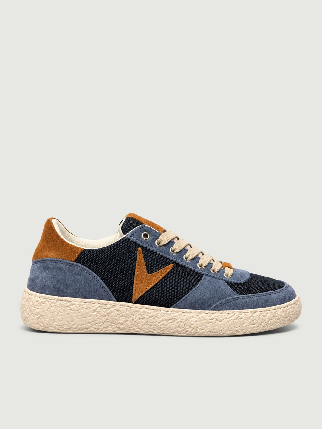 Sneaker in camoscio azzurro con inserti in tessuto tecnico SNKTEK CU V2 