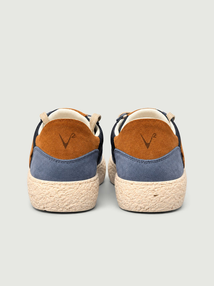 Sneaker in camoscio azzurro con inserti in tessuto tecnico SNKTEK CU V2 