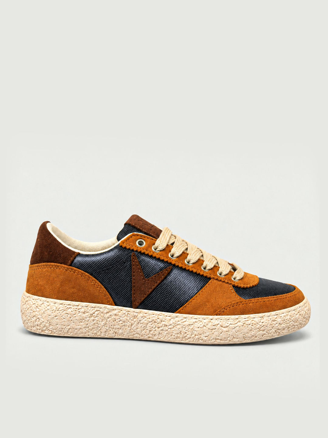 Sneaker in camoscio cuoio con inserti in tessuto tecnico SNKTEK MO V2 