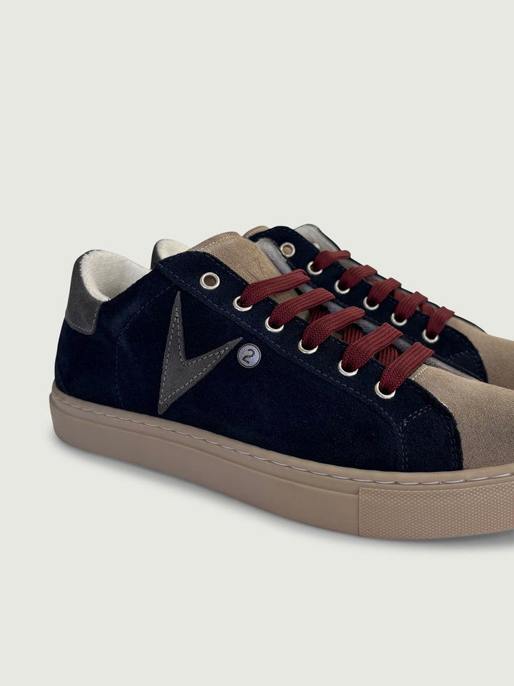 Sneaker Olympic in camoscio blu SNKV2 BL V2 