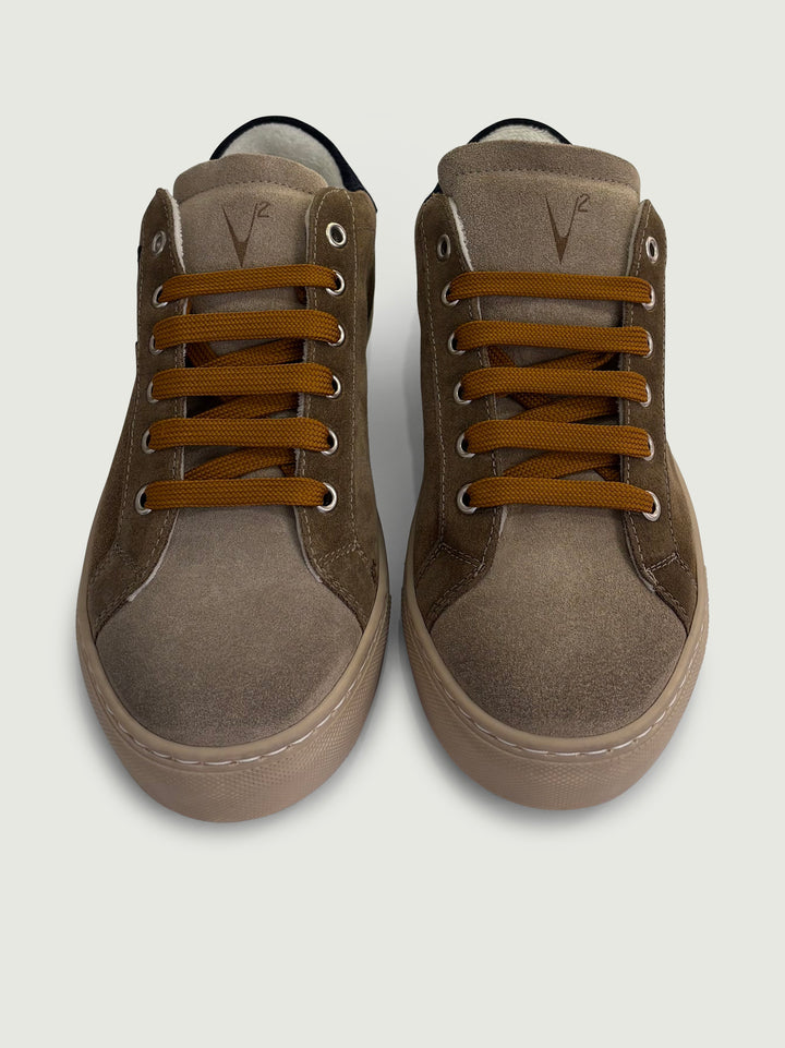 Sneaker Olympic in camoscio tortora SNKV2 TO V2 