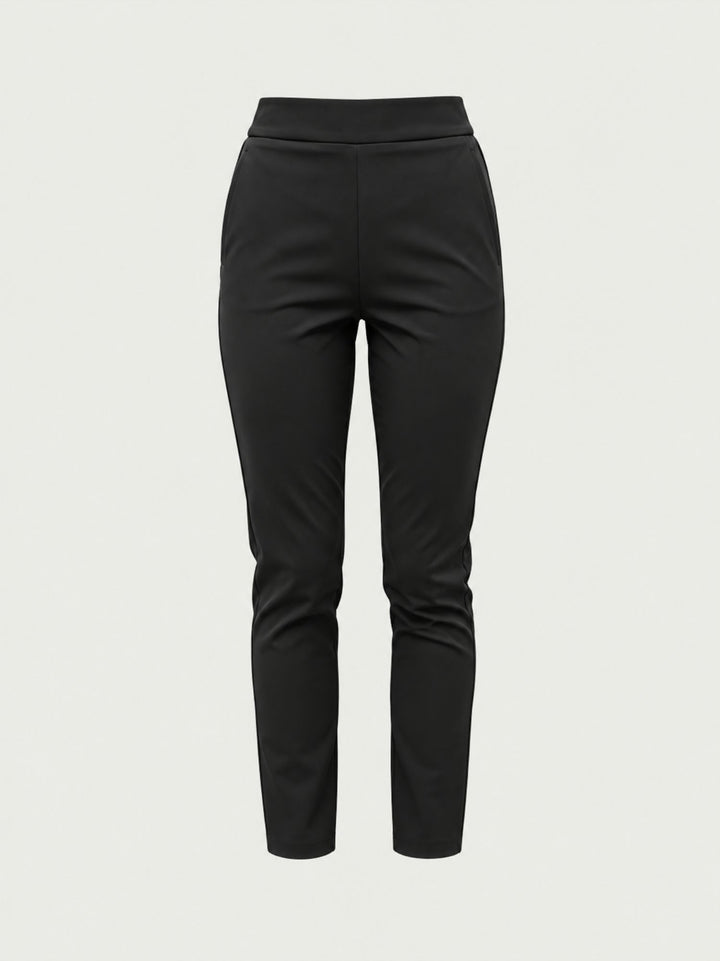 Pantalone a sigaretta stretch nero ALLORO/112 NERO ANDREA MORANDO 