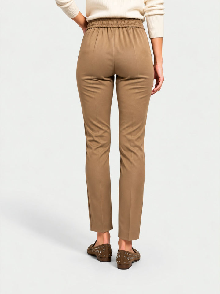 Pantalone a sigaretta stretch nocciola ALLORO/112 NOCCIOLA ANDREA MORANDO 
