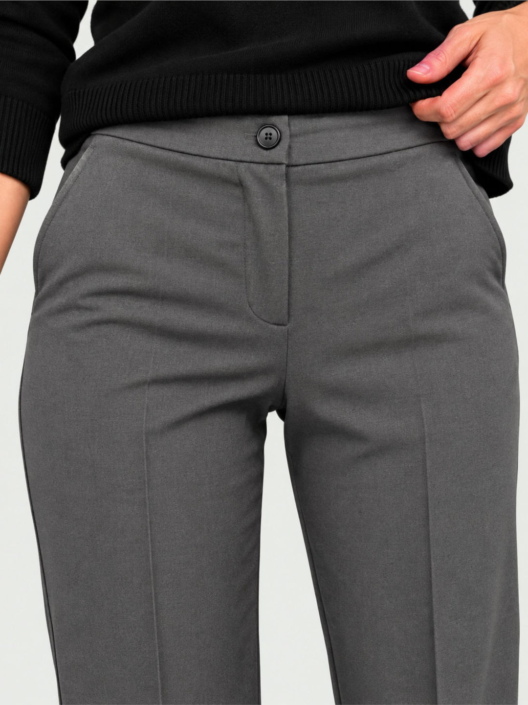 Pantalone a palazzo grigio AZZURRA/115 GRIGIO ANDREA MORANDO 
